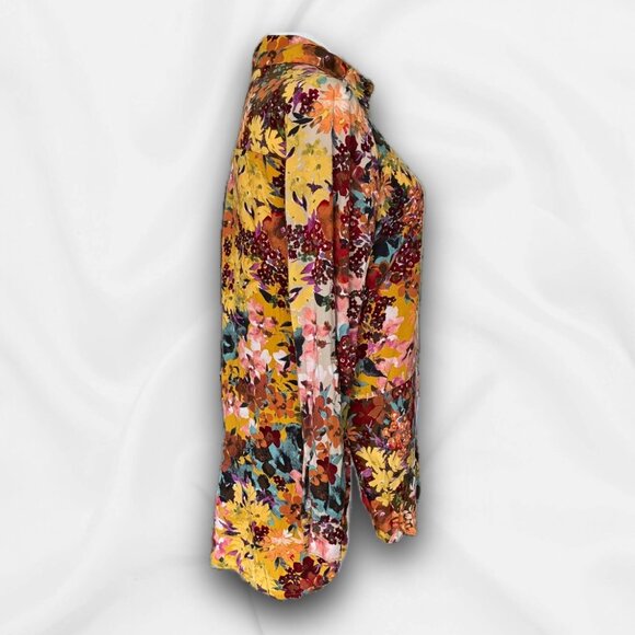 Anthropologie Fig & Flower Blouse size Small Bohemian, Floral, Boho - Picture 2 of 7